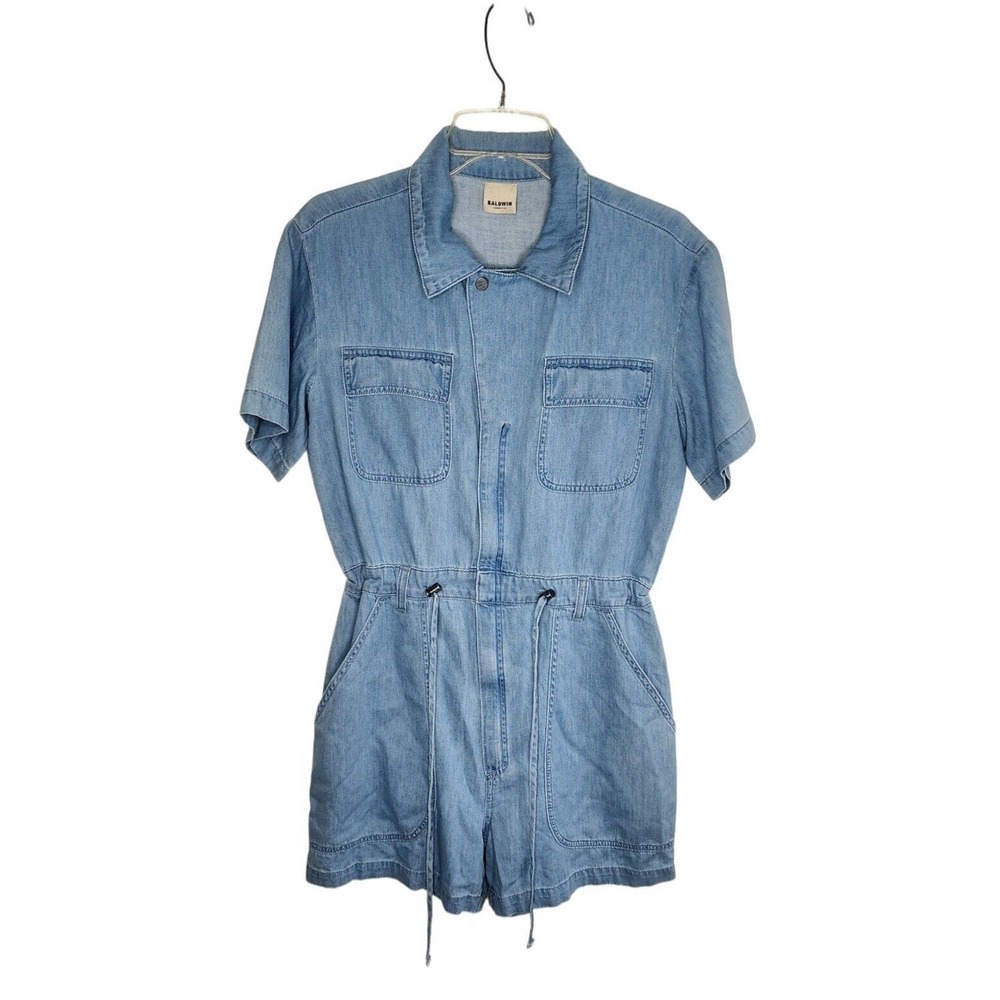 Baldwin Aurora Romper Light Indigo Lightweight Women's Large